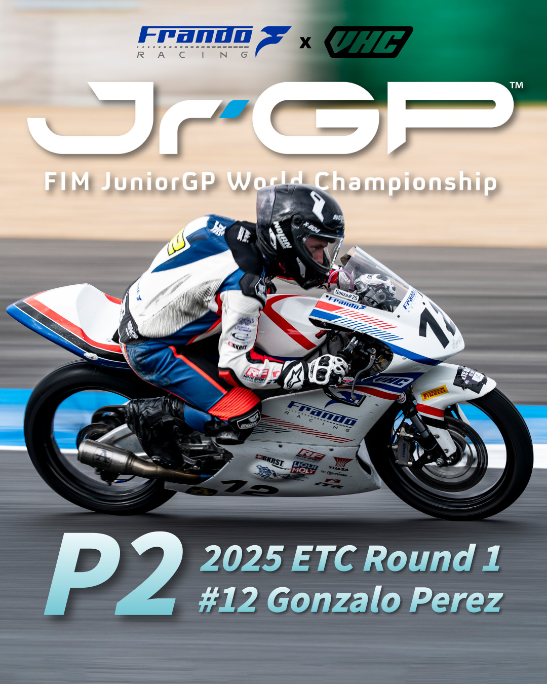 FIM Junior GP，2025 ETC Round 1，P2，#12 Gonzalo Perez